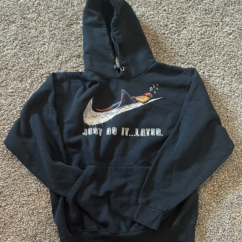 Spider-man “just do it…later” sweatshirt